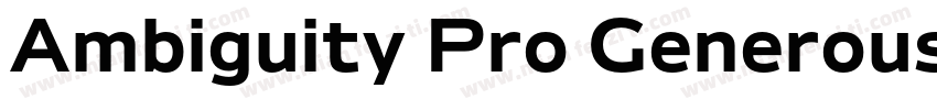 Ambiguity Pro Generous字体转换